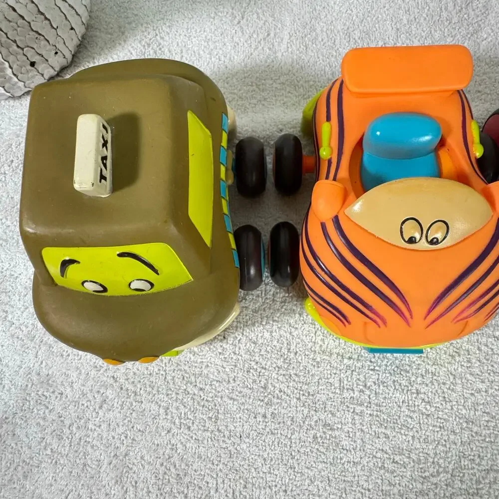 B. toys – Soft Vehicles Pull Back‎ Cars – Durable and Safe Toy Cars for Toddlers